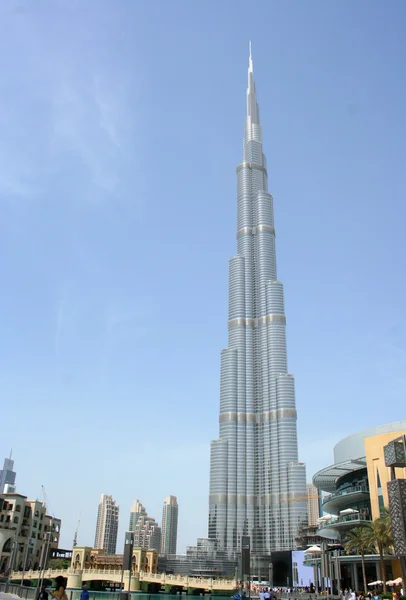 Burj Khalifa em Dubai, Emirados Árabes Unidos — Fotografia de Stock