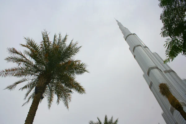 Burj Khalifa em Dubai, Emirados Árabes Unidos — Fotografia de Stock