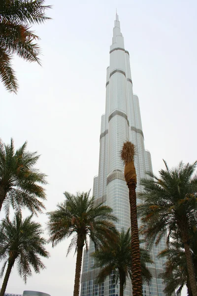 Burj Khalifa em Dubai, Emirados Árabes Unidos — Fotografia de Stock