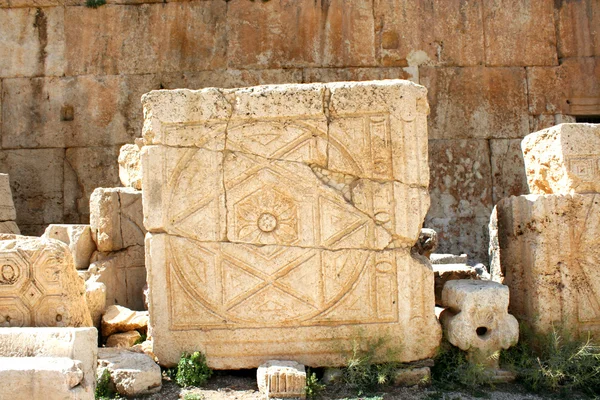 Pedra em Baalbek, Líbano, Médio Oriente — Fotografia de Stock