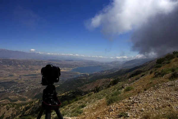 Lebanese landscape, Bekaa Valley Beqaa (Bekaa) Valley, Baalbeck, Lebanon — Stock Photo, Image