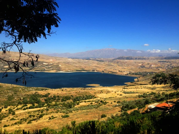 Paisagem libanesa, Bekaa Valley Beqaa (Bekaa) Valley, Baalbeck, Líbano — Fotografia de Stock