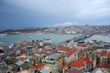 Istanbul ve boğaz Galata Tower, Türkiye