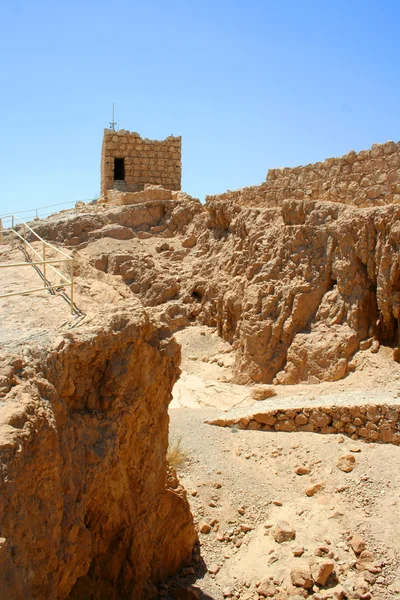 马萨达废墟以色列 — 图库照片