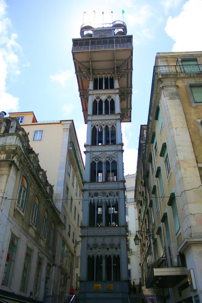 Santa Justa Výtah v Lisabonu — Stock fotografie