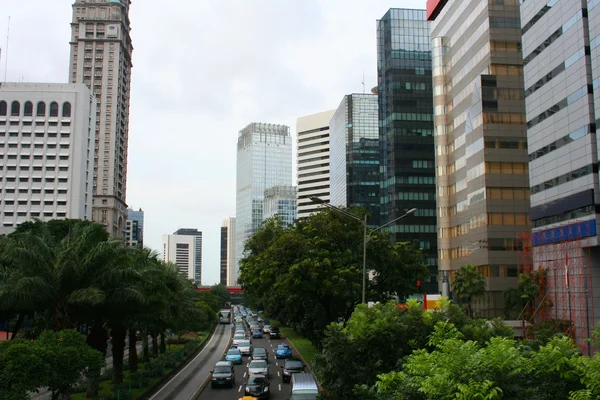 Jakarta City Panorama in Indonesia — Stock Photo, Image