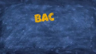 Tahtadaki yazı ile çok güzel bir animasyon. Okula Dönüş 