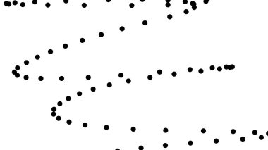 Beyaz arka planda dağınık siyah noktalar. Soyut tek renkli şekiller.
