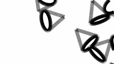 Dağınık çizgi hareketi. Grafiksel siluet deseni. Canlandırılmış şekiller arka plan. Geometrik nesneler görsel.