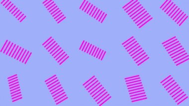 Katı arkaplanda titreşen karışık renk vuruşları. Animasyon grafik şekiller desen. Görüntü karalamayı berbat ettim. Kaotik çizgiler hareketi.