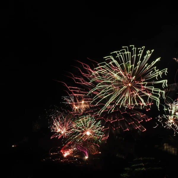 Vuurwerk Rivier — Stockfoto