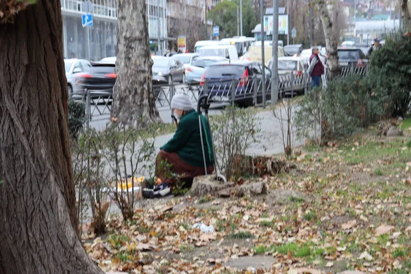 Sokaktaki turuncu satıcı