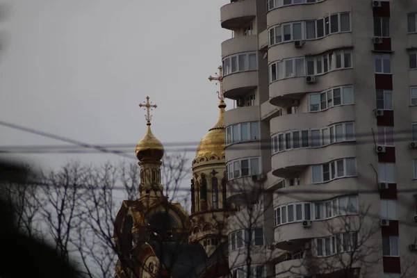 Église Orthodoxe Derrière Maison — Photo