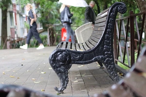 Bänk Parken — Stockfoto