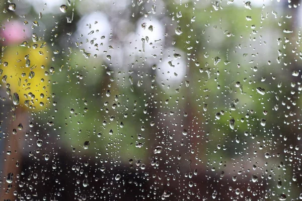 Deszcz Oknie — Zdjęcie stockowe
