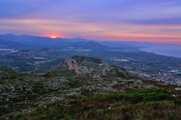 Monte Montgo ao pôr do sol — Fotografia de Stock