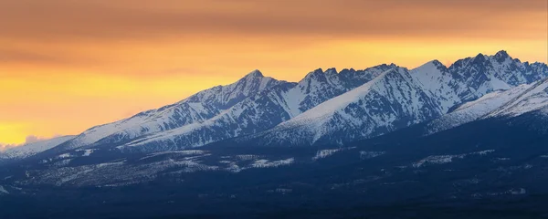 Yüksek Tatra Dağları Panoraması — Stok fotoğraf