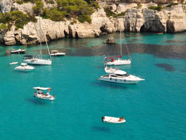 Güzel Menorca Balear görünümü