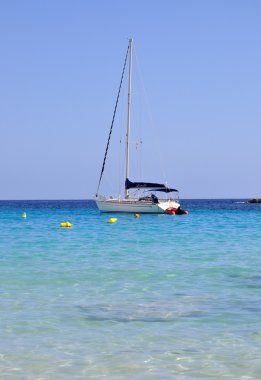 Menorca Island beach güzel görünümü