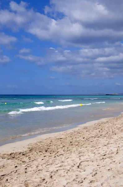 Bela vista da praia da ilha de Menorca — Fotografia de Stock