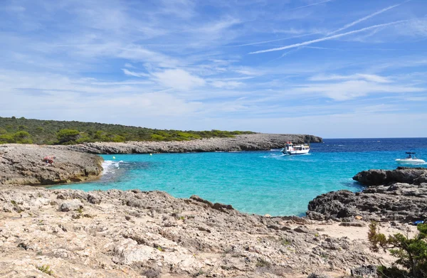 Hermosa vista de la playa isla de Menorca — Foto de Stock