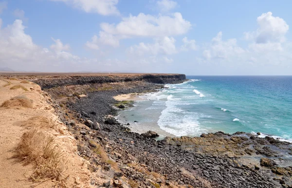 Prachtig uitzicht op Fuerteventura Canarische eiland strand in Spanje — Stockfoto