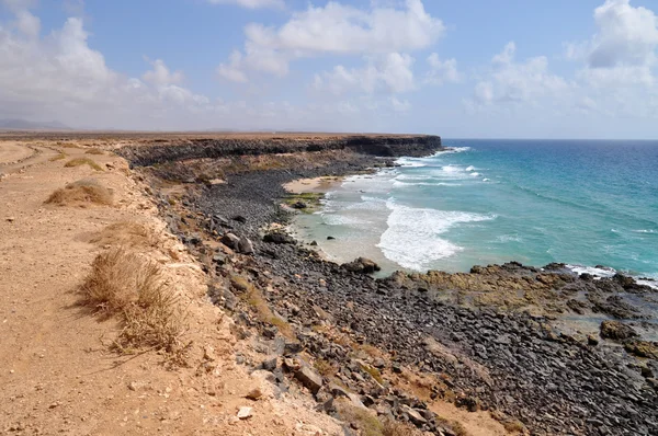 Prachtig uitzicht op Fuerteventura Canarische eiland strand in Spanje — Stockfoto