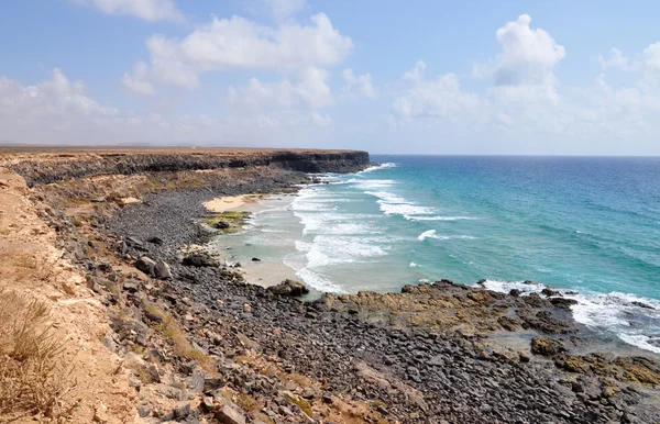 Prachtig uitzicht op Fuerteventura Canarische eiland strand in Spanje — Stockfoto