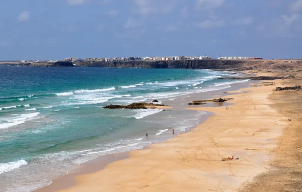 Beautiful view on Fuerteventura canary island beach in spain — Stock Photo, Image