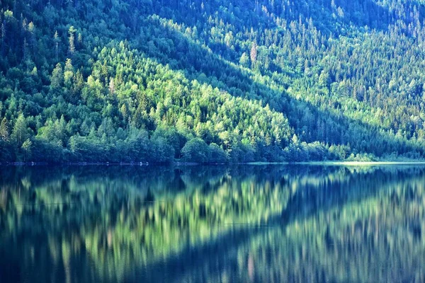 Vista Panorámica Lago Noruega Montañas Valle — Foto de Stock