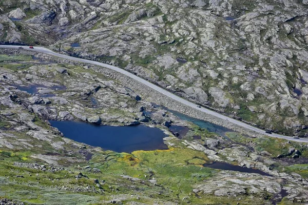 Widok Lotu Ptaka Góry Norwegii — Zdjęcie stockowe