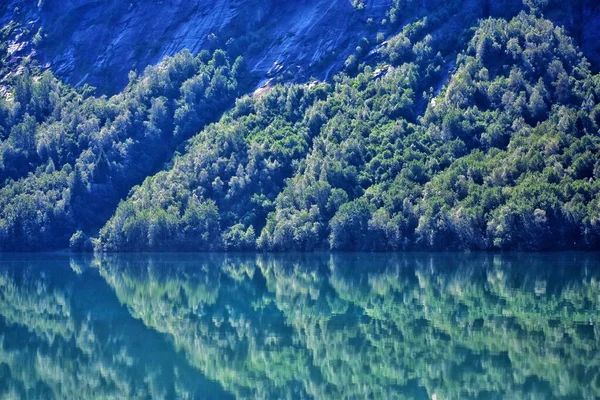 Vista Panorámica Lago Noruega Montañas Valle — Foto de Stock