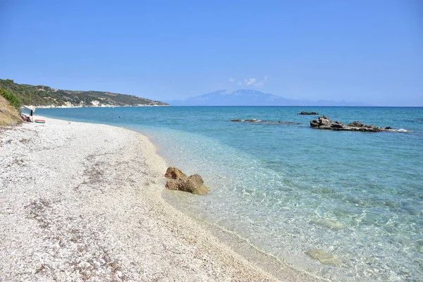 Krásná Pláž Ostrova Zakynthos — Stock fotografie