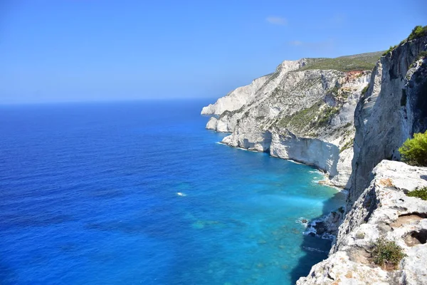 Красивий Вид Скелястий Берег Острова Греції — стокове фото