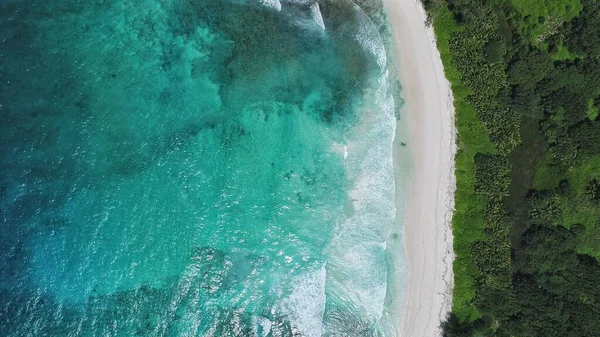Utsikt Över Den Vackra Anse Coco Stranden Digue Seychellerna — Stockfoto