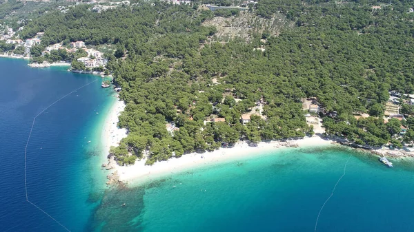 Vista Aérea Hermosa Playa Croacia — Foto de Stock