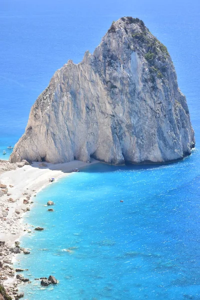 Beautiful Rocky Shore Turquoise Water Zakynthos Island — Stock Photo, Image