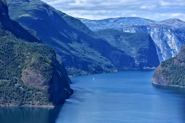 Scenic View Fjord Norway Stock Image