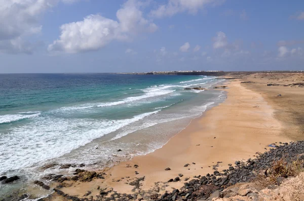 Fuerteventura uitzicht op het strand — Stockfoto