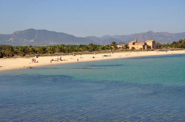 Amazing Sardinia beach - in Nora village — Stock Photo, Image