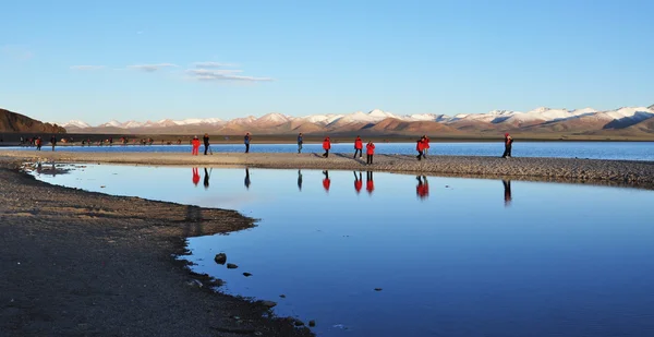 Svatý Namtso jezero v Tibetu — Stock fotografie