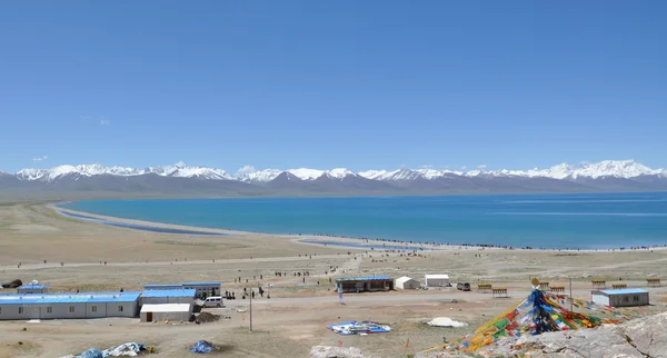 Der heilige amtso see in tibet — Stockfoto