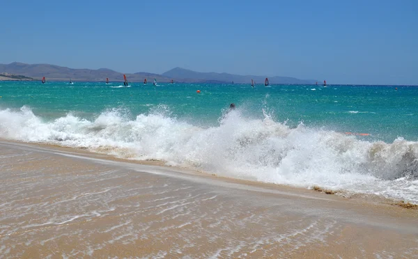 Costa Calma spiaggia sport — Foto Stock