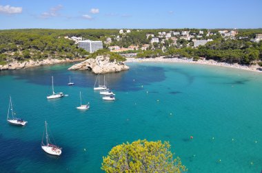 Cala Galdana bay Menorca adasında