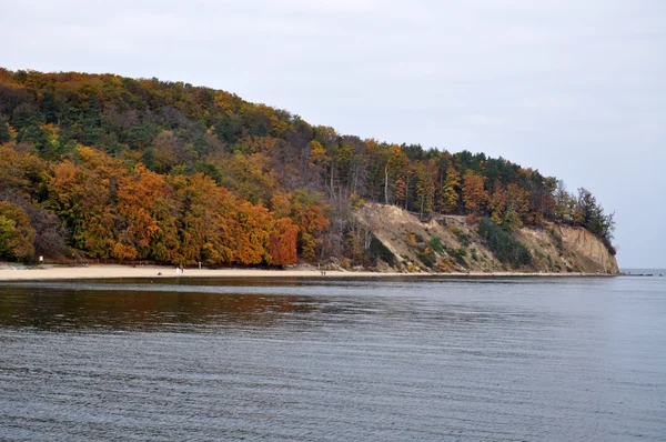 Gdynia sonbahar beach — Stok fotoğraf