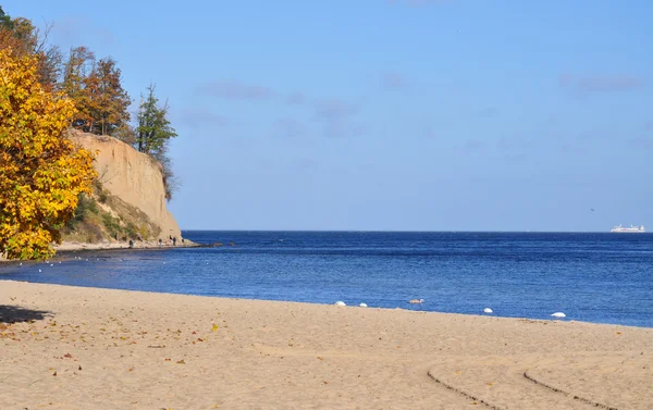 Autumn season on the Baltic sea coast in october — Stock Photo, Image