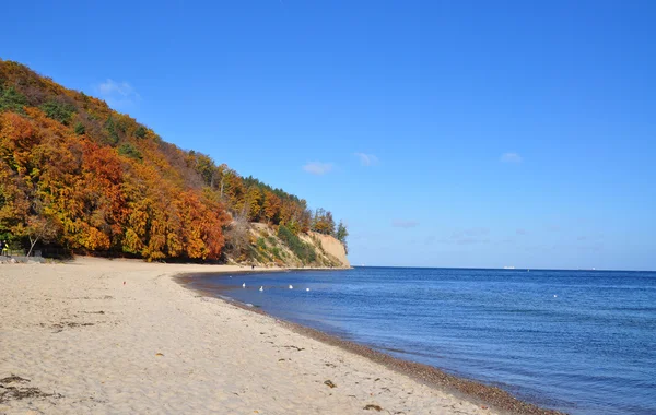 Autumn season on the Baltic sea coast in october — Stock Photo, Image