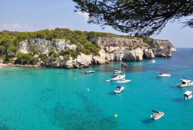 Minorca adada güzel manzara