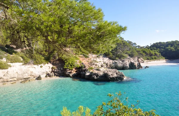 Hermosa vista sobre la laguna de Menorca Islas Baleares — Foto de Stock