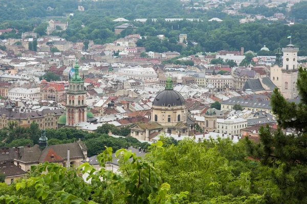Castle Hill, Lviv, Ukrayna Merkezi'nden Lvov Panoraması